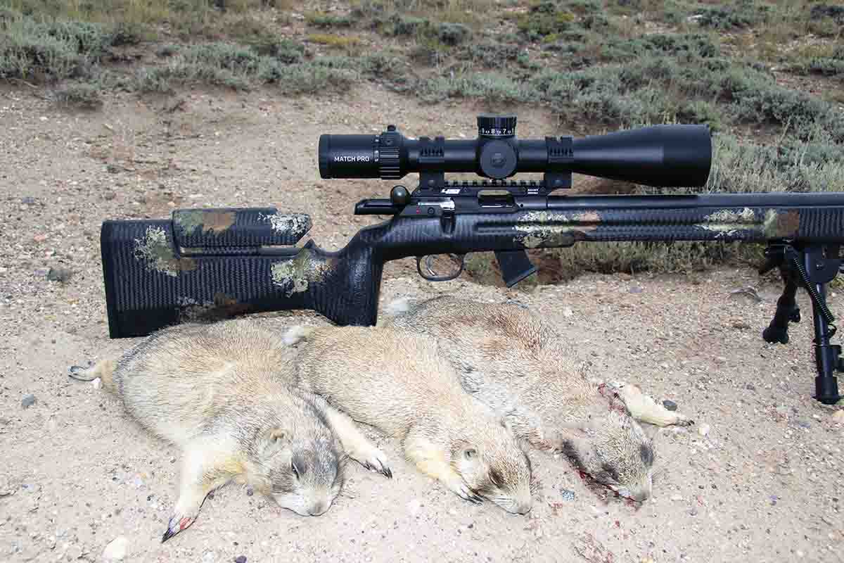 During a recent trip to the Spur Ranch in Wyoming, Patrick put the brand-new Bushnell Match Pro HD through the paces in the field. The quality optic tracked well and made precision shot placement possible.